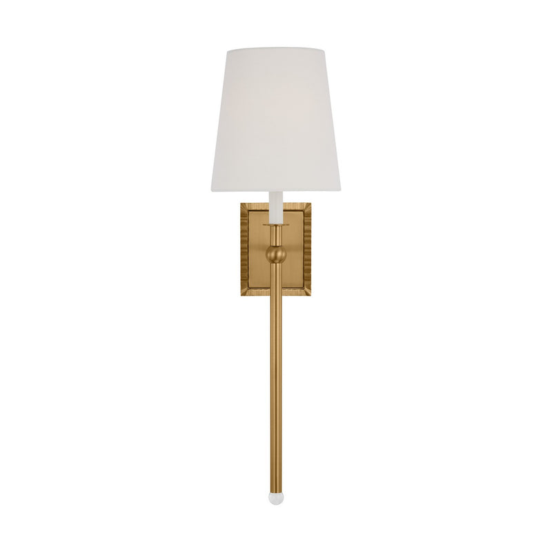 Visual Comfort Studio AW1211BBS Baxley One Light Wall Sconce, Burnished Brass Main Image.jpg