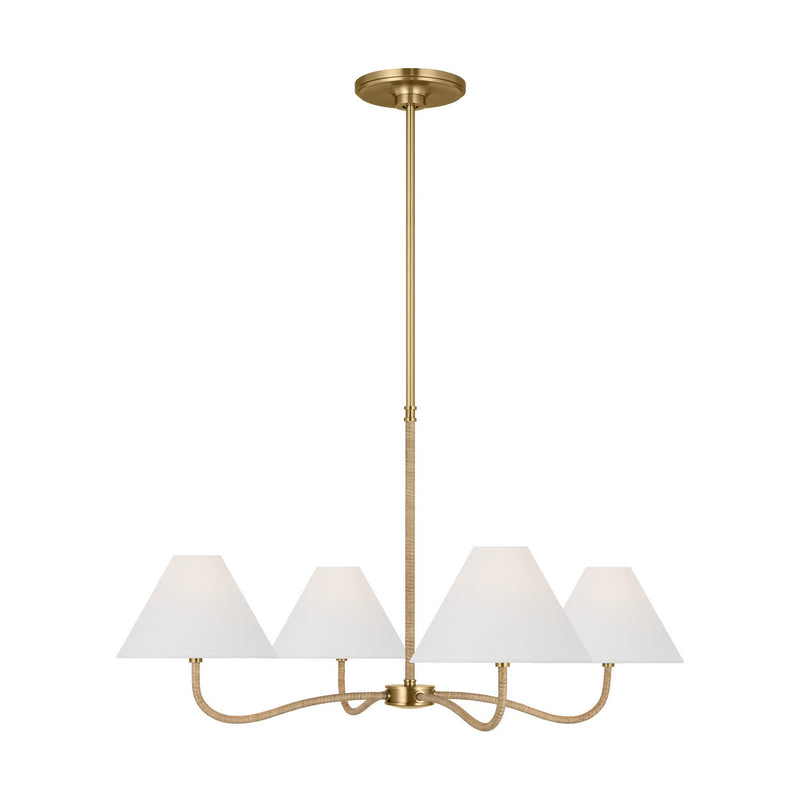 Visual Comfort Studio CC1704BBS Laguna Four Light Chandelier, Burnished Brass Main Image.jpg