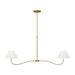 Visual Comfort Studio CC1712BBS Laguna Two Light Linear Chandelier, Burnished Brass Main Image.jpg