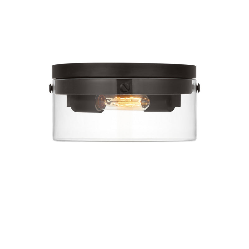 Visual Comfort Studio CF1002AI Garrett Two Light Flush Mount, Aged Iron Main Image.jpg
