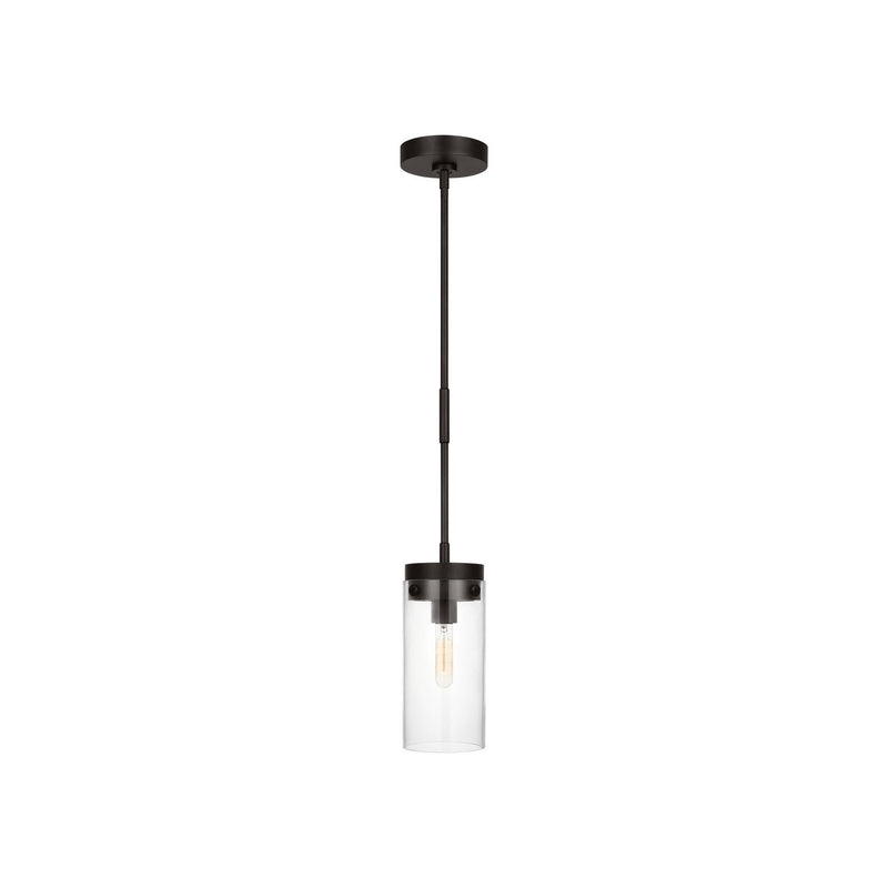 Visual Comfort Studio CP1001AI Garrett One Light Pendant, Aged Iron Main Image.jpg