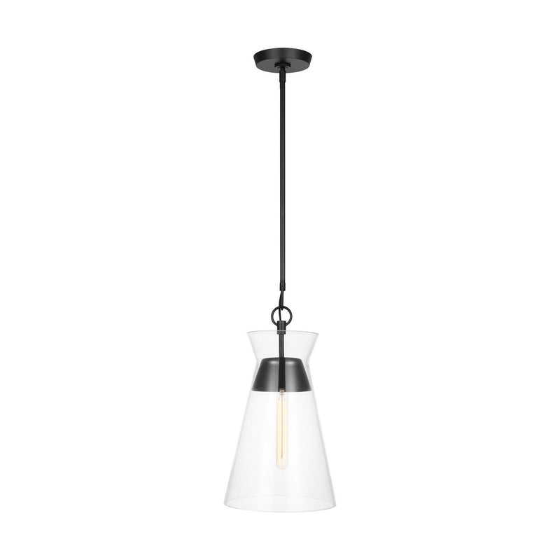 Visual Comfort Studio CP1021AI Atlantic One Light Pendant, Aged Iron Main Image.jpg