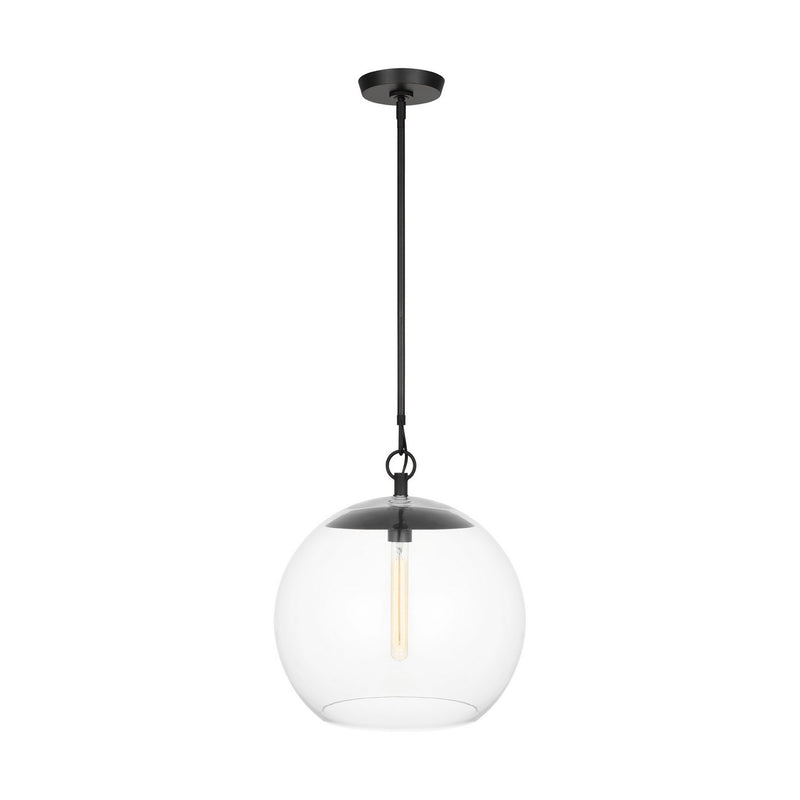 Visual Comfort Studio CP1041AI Atlantic One Light Pendant, Aged Iron Main Image.jpg
