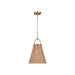 Visual Comfort Studio CP1421BBS Whitby One Light Pendant, Burnished Brass Main Image.jpg