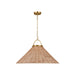 Visual Comfort Studio CP1431BBS Whitby One Light Pendant, Burnished Brass Main Image.jpg