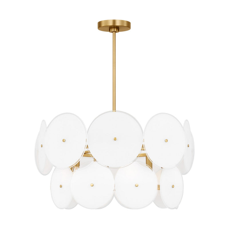 Visual Comfort Studio KSC1106BBS Emery Six Light Chandelier, Burnished Brass Main Image.jpg