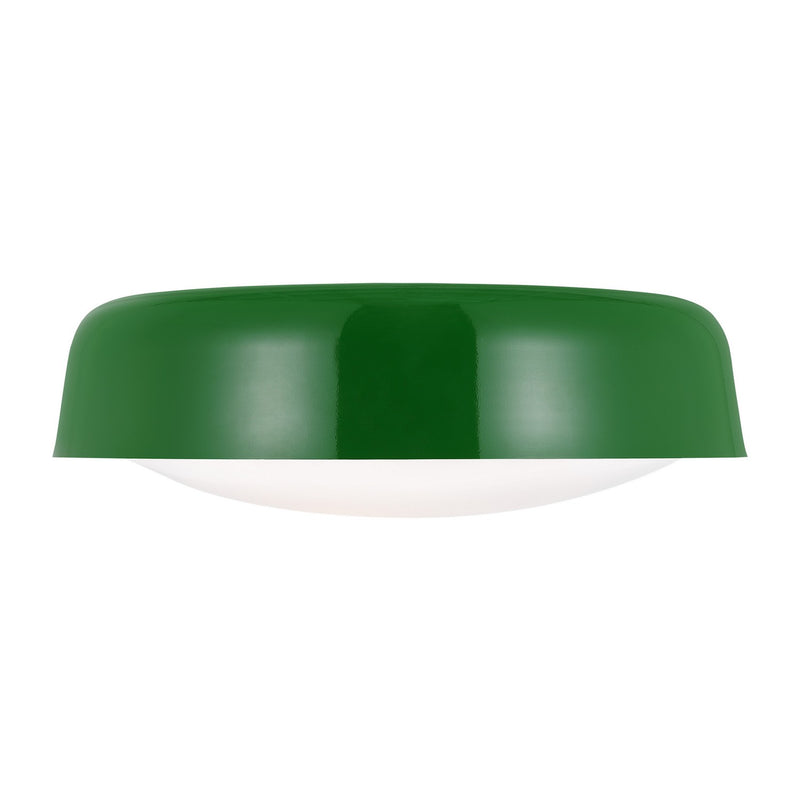 Visual Comfort Studio KSF1102GRN Draper Two Light Flush Mount, Green Main Image.jpg