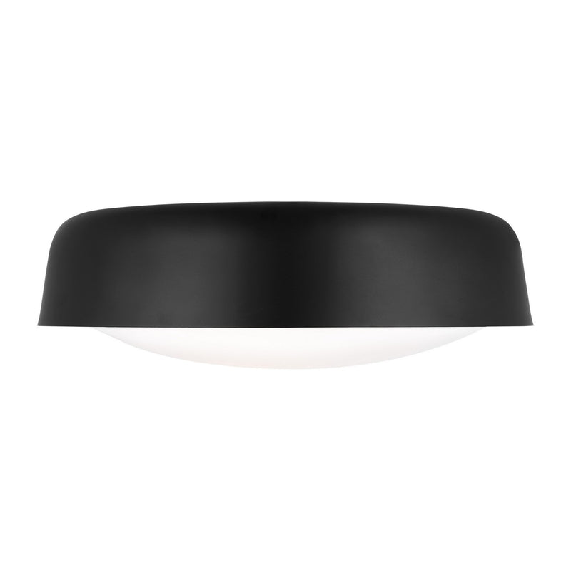Visual Comfort Studio KSF1102MBK Draper Two Light Flush Mount, Midnight Black Main Image.jpg