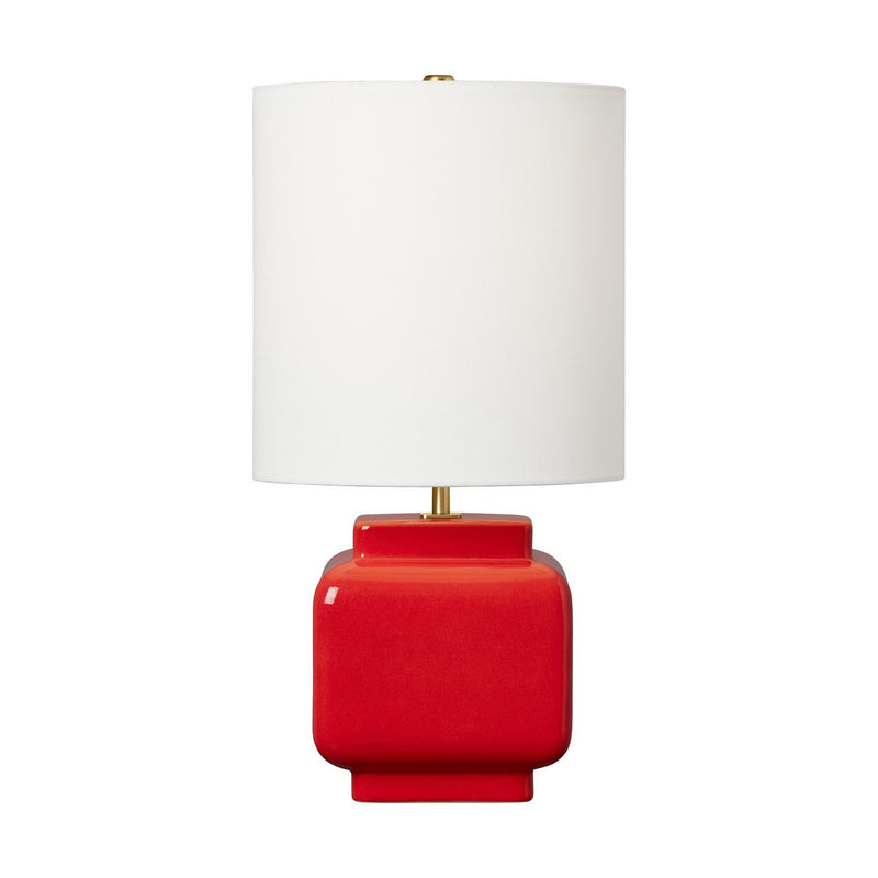 Visual Comfort Studio KST1161CLR1 Anderson One Light Table Lamp, Lucent Red Main Image.jpg