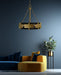 Framburg 5746 BR/MBLACK Eden Six Light Chandelier, Brush Brass Matte Black Alternate Image.jpg