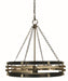 Framburg 5748 BN/MBLACK Eden Eight Light Chandelier, Brush Nickel Matte Black Main Image.jpg