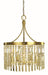 Framburg 5755 BR Holly Six Light Chandelier, Brushed Brass Main Image.jpg