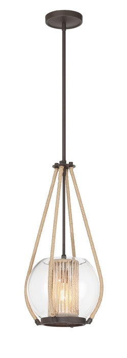 Minka-Lavery 3194-287 Stutterhein One Light Pendant, Sand Bronze Main Image.jpg