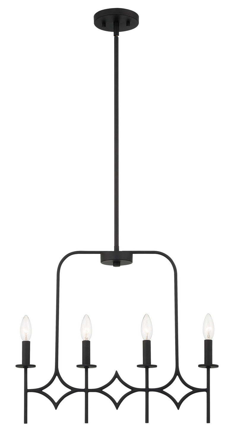 Minka-Lavery 5037-66A Muncie Four Light Island Pendant, Coal Main Image.jpg