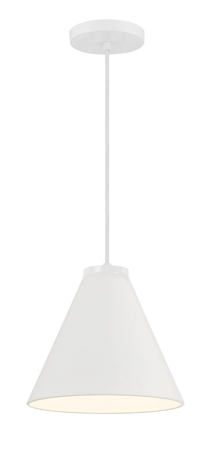 Minka-Lavery 6201-44 Vantage Pendants One Light Hanging Lantern, White Main Image.jpg