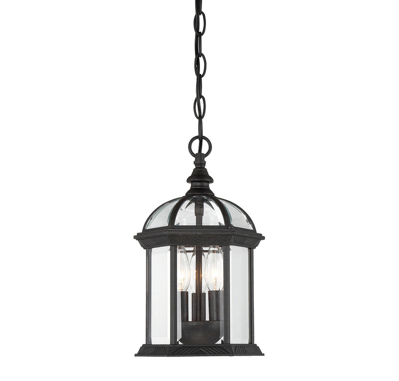 Savoy House 5-0635-BK Three Light Hanging Lantern, Textured Black (2)