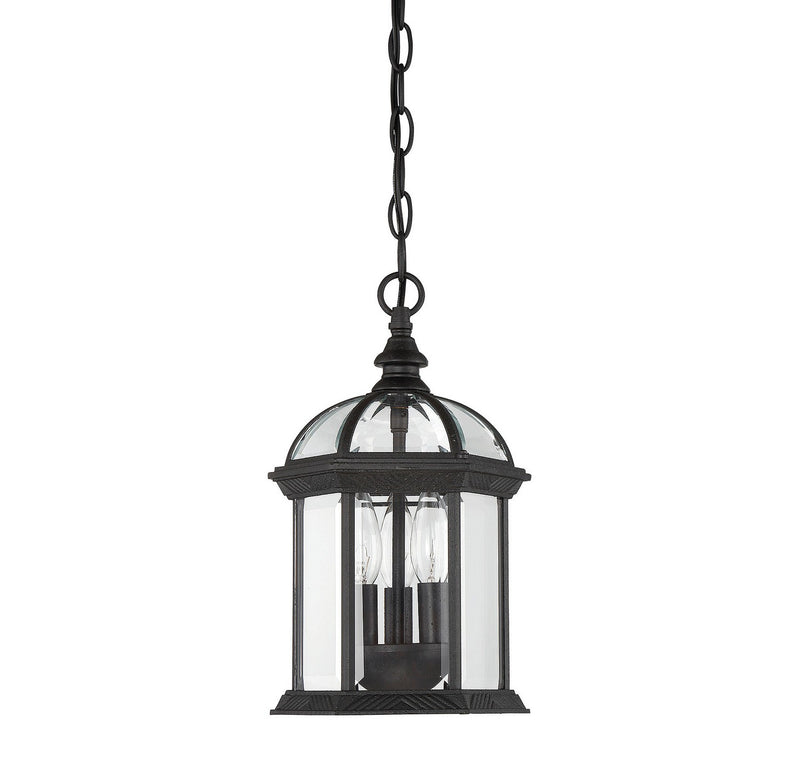 Savoy House 5-0635-BK Three Light Hanging Lantern, Textured Black (3)