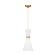 Visual Comfort Studio DJP1101SB Belcarra One Light Pendant, Satin Brass Main Image.jpg
