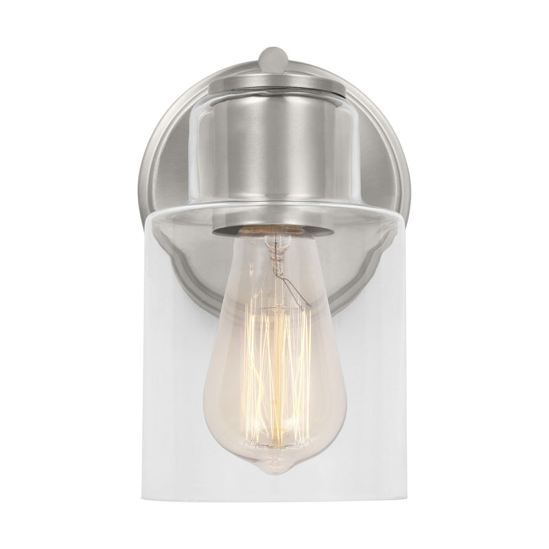 Visual Comfort Studio DJV1001BS Sayward One Light Wall Sconce, Brushed Steel Main Image.jpg