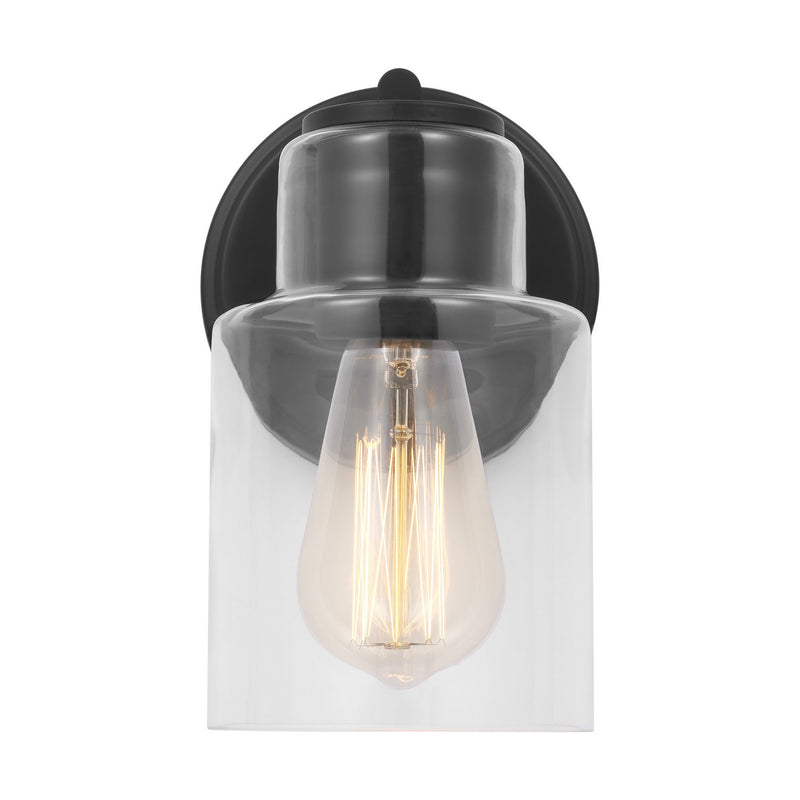 Visual Comfort Studio DJV1001MBK Sayward One Light Wall Sconce, Midnight Black Main Image.jpg