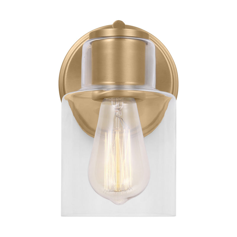 Visual Comfort Studio DJV1001SB Sayward One Light Wall Sconce, Satin Brass Main Image.jpg