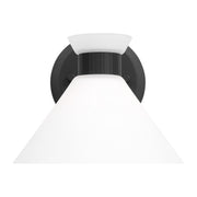 Visual Comfort Studio DJV1011MBK Belcarra One Light Wall Sconce, Midnight Black Main Image.jpg