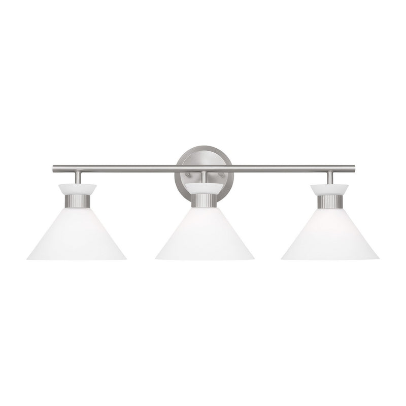 Visual Comfort Studio DJV1013BS Belcarra Three Light Bath, Brushed Steel Main Image.jpg