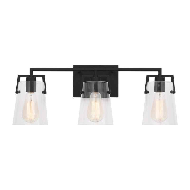 Visual Comfort Studio DJV1033MBK Crofton Three Light Bath, Midnight Black Main Image.jpg