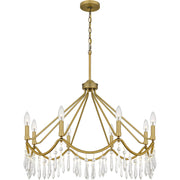 Quoizel AID5030AB Airedale Eight Light Chandelier, Aged Brass Main Image.jpg