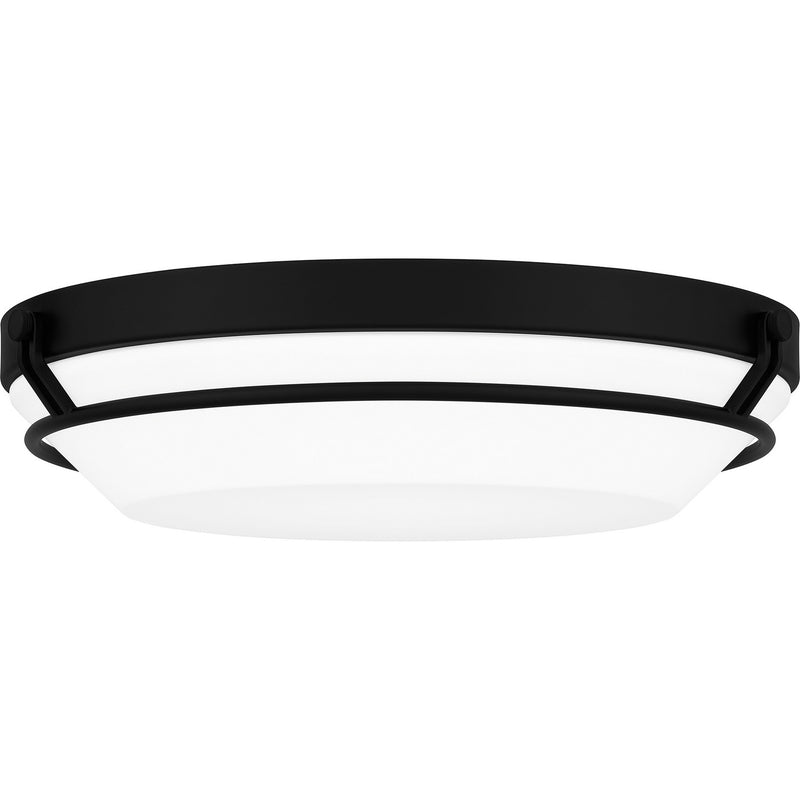 Quoizel DNB1616MBK Dunbar LED Flush Mount, Matte Black Main Image.jpg
