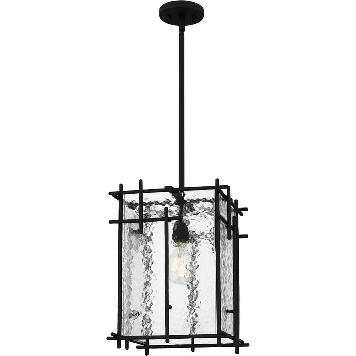 Quoizel DPN1512MBK Daphne One Light Pendant, Matte Black Main Image.jpg