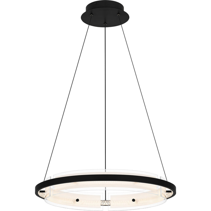 Quoizel PCMLK2820MBK Malik LED Pendant, Matte Black Main Image.jpg