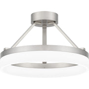 Quoizel PCOH1716BN Cohen LED Semi Flush Mount, Brushed Nickel Main Image.jpg