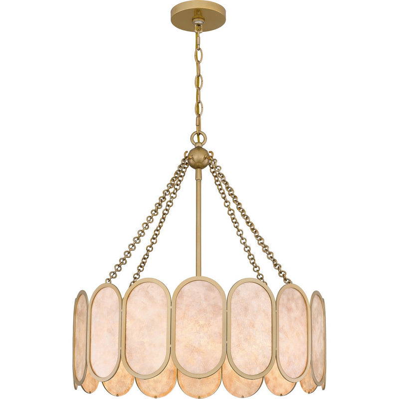Quoizel QP6170LG Amalia Four Light Pendant, Light Gold Main Image.jpg
