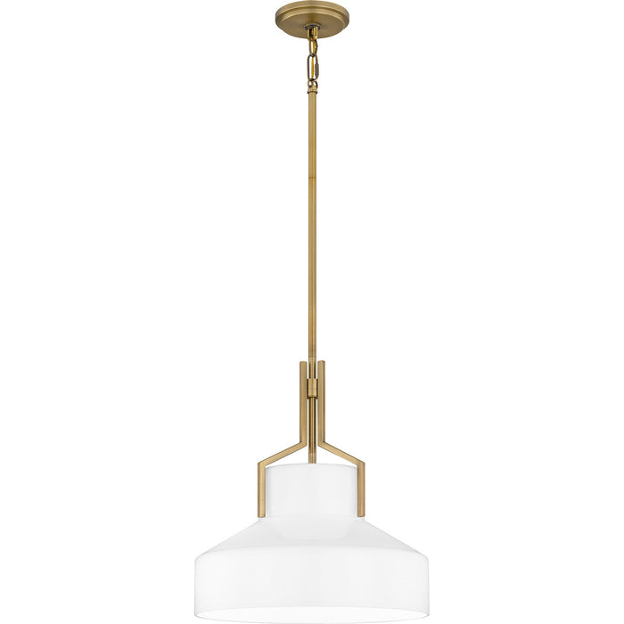 Quoizel QP6194AB Brecken Two Light Pendant, Aged Brass Main Image.jpg