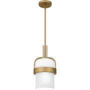 Quoizel QPP6174AB Duval One Light Mini Pendant, Aged Brass Main Image.jpg