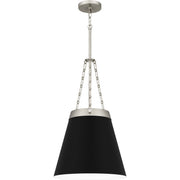 Quoizel QPP6183BN Alwyn One Light Pendant, Brushed Nickel Main Image.jpg