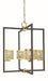 Framburg 5774 BR/MBLACK Avery Four Light Chandelier, Brushed Brass/Matte Black Main Image.jpg