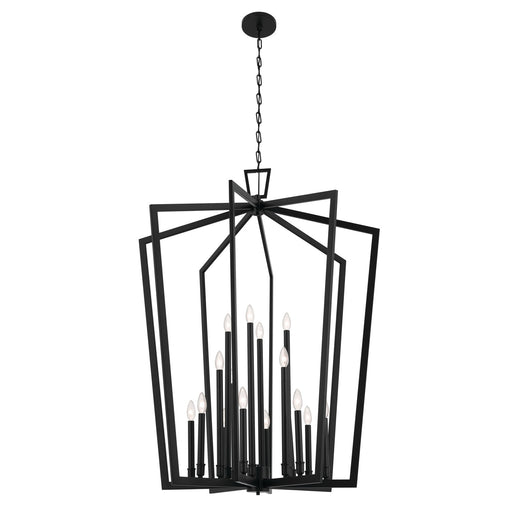 Kichler 43499BK 16 Light Foyer Pendant, Black
