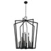 Kichler 43499BK 16 Light Foyer Pendant, Black