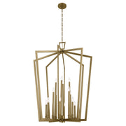 Kichler 43499NBR 16 Light Foyer Pendant, Natural Brass