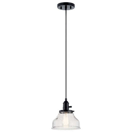 Kichler 43850BK One Light Mini Pendant, Black