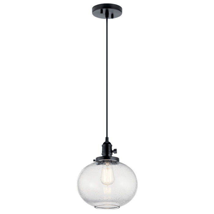 Kichler 43852BK One Light Mini Pendant, Black