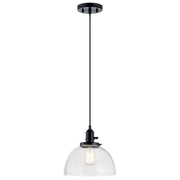 Kichler 43853BK One Light Mini Pendant, Black