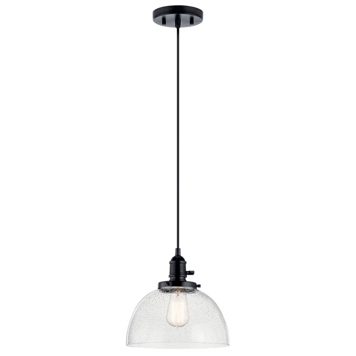 Kichler 43853BK One Light Mini Pendant, Black