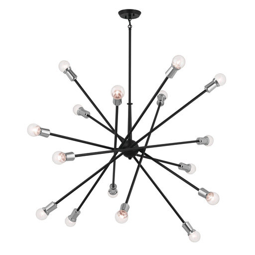 Kichler 52537BK 16 Light Chandelier, Black