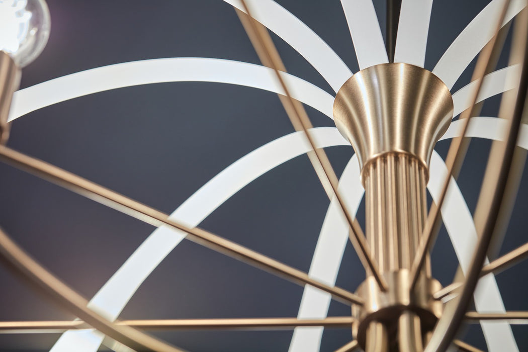 Kichler 52572CPZ Five Light Chandelier, Champagne Bronze (2)