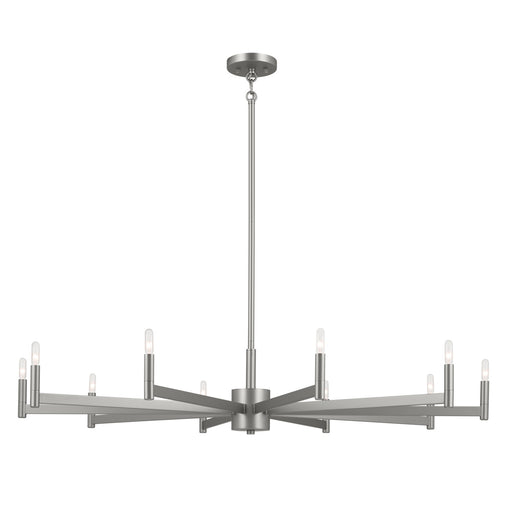 Kichler 52613SN Ten Light Chandelier, Satin Nickel