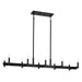 Kichler 52614BK Ten Light Linear Chandelier, Black