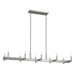 Kichler 52614SN Ten Light Linear Chandelier, Satin Nickel